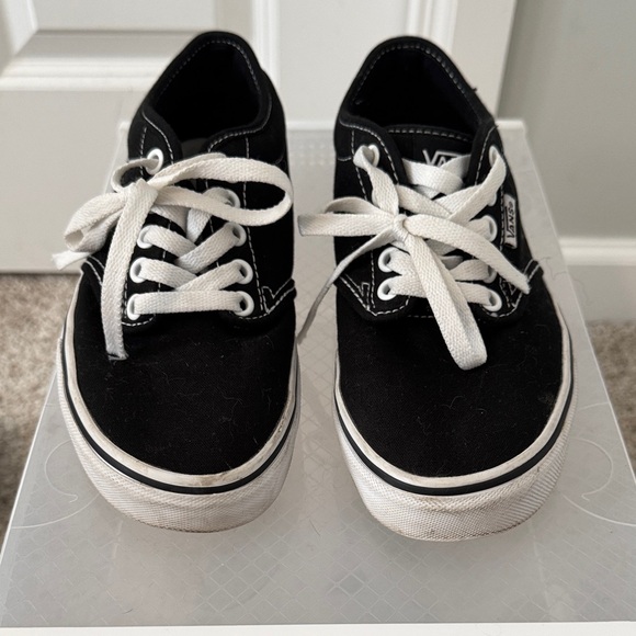 Vans Black and White Women's Sneakers - Picture 1 of 4